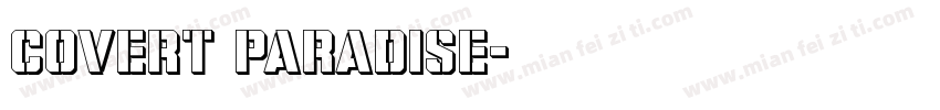 Covert Paradise字体转换